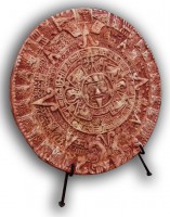 Calendario Maya Monocolore Rosso